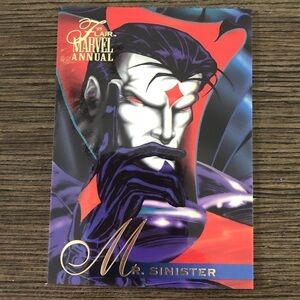 1995 Flair Marvel Annual Trading Card: Mr. Sinister #27